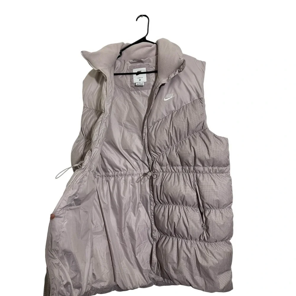 Nike Sportswear Windpuffer Therma-FIT Long Puffer‎ Vest Platinum Violet Size XL